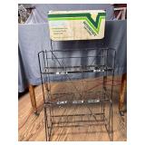 Vintage Interstate Batteries metal display rack