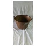 19th-century Hiram W. Hayden spun brass kettle