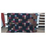 Patchwork Quilt - (has tattered areas) 74'x82'