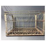 Vintage metal milk crate, 2 - 75 Superior DY.