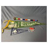 Felt pennant for the Benson Wild Animal Farm 26.5'