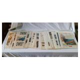 Assorted vintage advertising pages