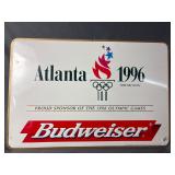 1996 Atlanta Olympics Budweiser metal sign