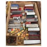 Vintage handmade wooden mini. scale semi trailers