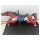 Vintage Fiberglass molded carousel horse