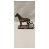 Dan Patch horse and cart statue 7.5' tall