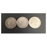 (3) Morgan Dollars Mixed Dates