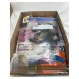 Box a lot of assorted feathers for fly tying