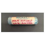 One Roll (40 Coins) 35% Silver 1942-1945 Jefferson