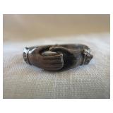 Sterling Fede Joining Hands Ring ï¿½ Size 5.5