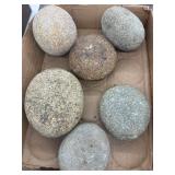 Native American gaming stones, 6
