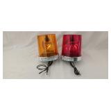 Yellow and red federal vitalite rotating beacon