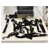 4- Harley-Davidson  tie-down straps with S-hooks.