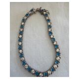 925 China Sterling Tennis Bracelet WT. 9.8 Grams