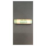 One Roll (50 Coins) 90% Silver Dimes