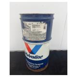 Vintage Valvoline 16-gallon steel oil drum