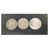 (3) Morgan Dollars Mixed Dates