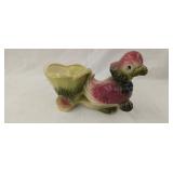 Vintage Hull Pottery 'Parrot Pulling Cart' ceramic