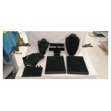Large lot of jewelry displays