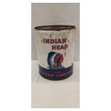 Vtg. Indian Head Clear Rubber Lubricant 5 gallon