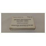 Aircraft recognition playing cards in box