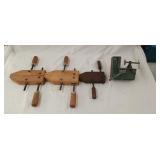 Adjustable wood clamps, and craftsman clamp vise