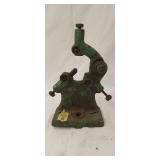 Cast iron steady rest for a metal lathe