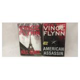 Two Vince Flynn books Killshot, American Assassin