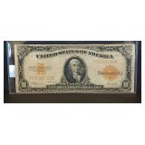 1922 $10 Gold Certificate Gold Seal
