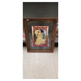 Vintage Budweiser mirror advertisement