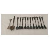 13 - Silver plate collector spoons
