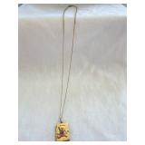 925 KRN Sterling Pendant with Bear and Heart