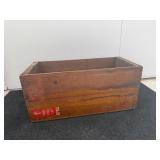 vintage wooden shipping crate