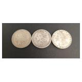 (3) Morgan Dollars Mixed Dates