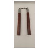 Pair of wood handled nunchucks