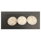 (3) Morgan Dollars Mixed Dates