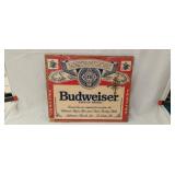 Budweiser king of beers plaque clock