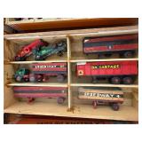 Vintage handmade delivery truck&trailer miniatures