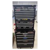 Craftsman black toolbox on casters 64in H