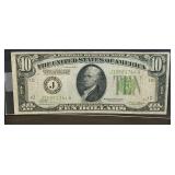 1928 $10 ï¿½Redeemable In Goldï¿½ Green Seal