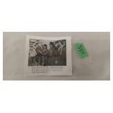 George halas signed picture from 1963 tittle game