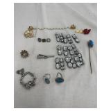 Vintage costume jewelry and accessories