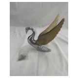 Chrome, swan hood ornament