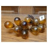 Hand blown art glass grapes 7'