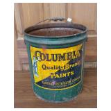 Columbia Paints Metal Bucket