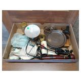 Personal massager, mirror plates, combs