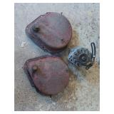 2- Farmall brake covers, A/C compressor