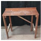 Homemade wooden miter saw stand