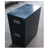 Two drawer metal file cabinet 15' x 29' x 26.5'