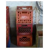 2- Allen Dairy Milk Crates, 1- Schneider's Dairy